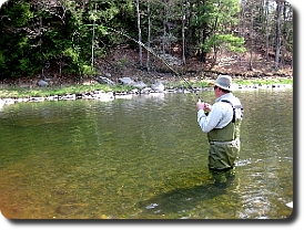 Fly Fishing the West Branch of the Delaware River.
